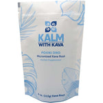 Kalm With Kava Pouni Ono Micronized Kava four ounces pouch front view premium noble kava powder