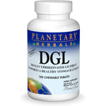 Planetary Herbals DGL Licorice tablets front view bottle packaging