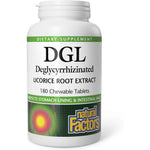 Natural Factors DGL 180 Chewable Tablets front bottle view