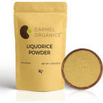 Carmel Organics Licorice Root Powder 8 Ounce front view