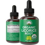 Peak Performance Organic Licorice Root liquid drops bottle front view