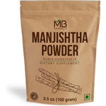 MB Herbals Pure Manjishtha Root Powder 100g pouch front view