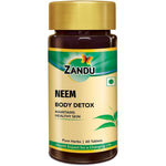 Zandu Neem Tablets pure nimba extract front of bottle