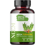 Ireya Ayurveda Neem and Turmeric 90 Capsules front view
