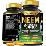 Tenmido Neem Leaf Supplement 8-in-1 Formula Front View
