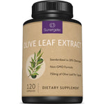 Sunergetic Premium Olive Leaf Extract 750mg bottle front view for premium immune support