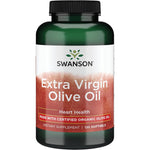 Swanson Extra Virgin Olive Oil 1000 mg 120 softgels front bottle view for heart health support