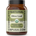 Complete Natural Products Organic Olive Leaf Capsules front bottle view for immune support