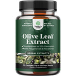 Nature's Craft Olive Leaf Extract 120 vegan capsules front bottle view