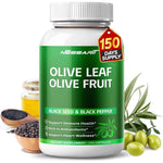 Nessarit Olive Leaf and Olive Fruit supplement front bottle view