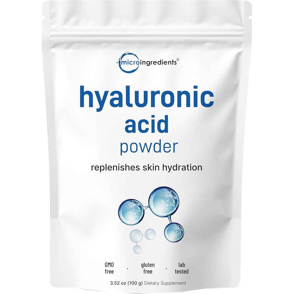Micro Ingredients Hyaluronic Acid Serum Powder front view