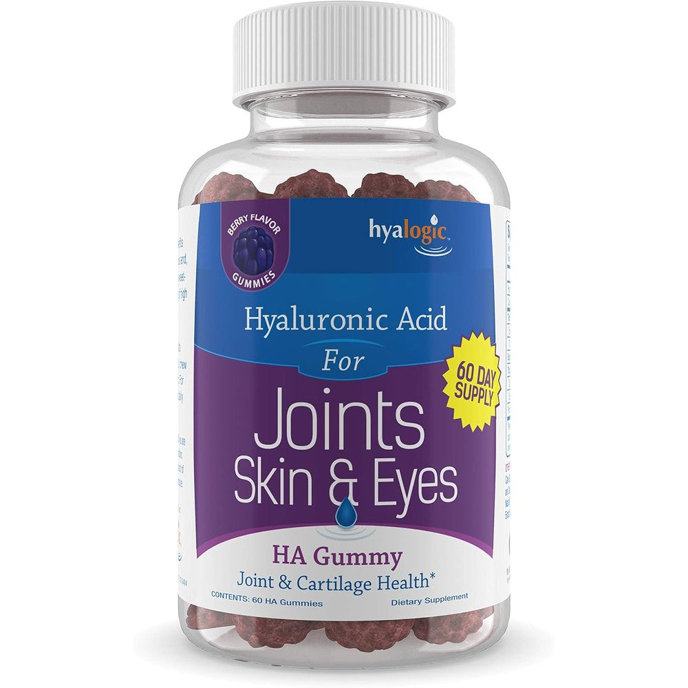 Hyalogic Hyaluronic Acid Gummies front view bottle