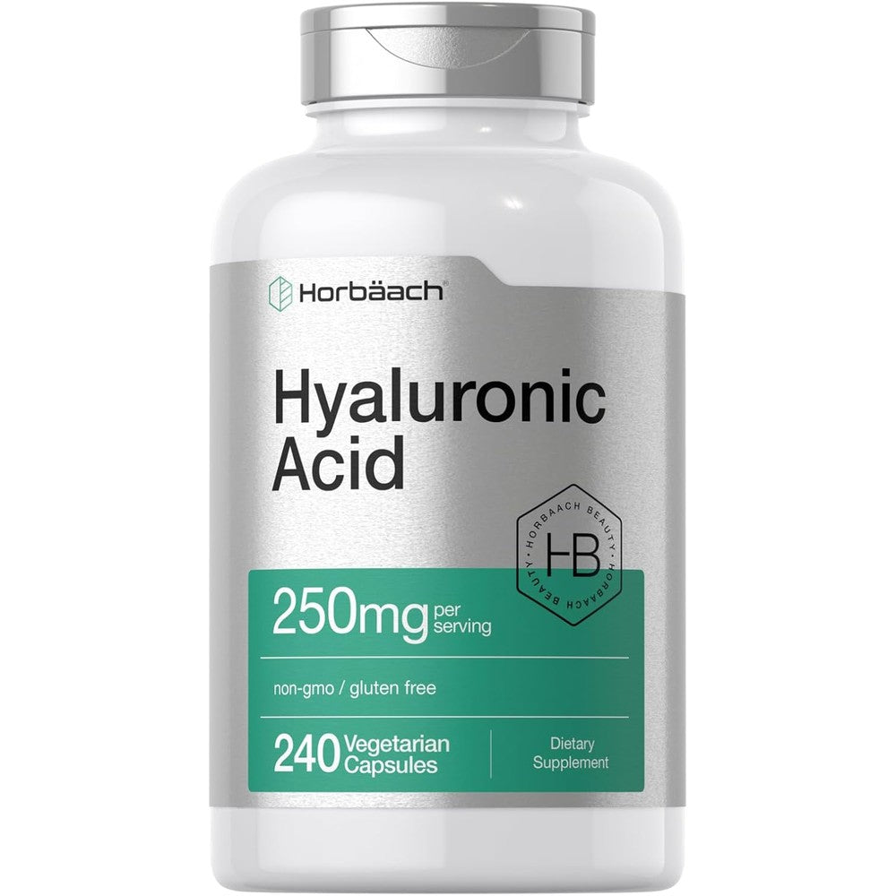 Horbäach Hyaluronic Acid Capsules 250mg 240 Count front view