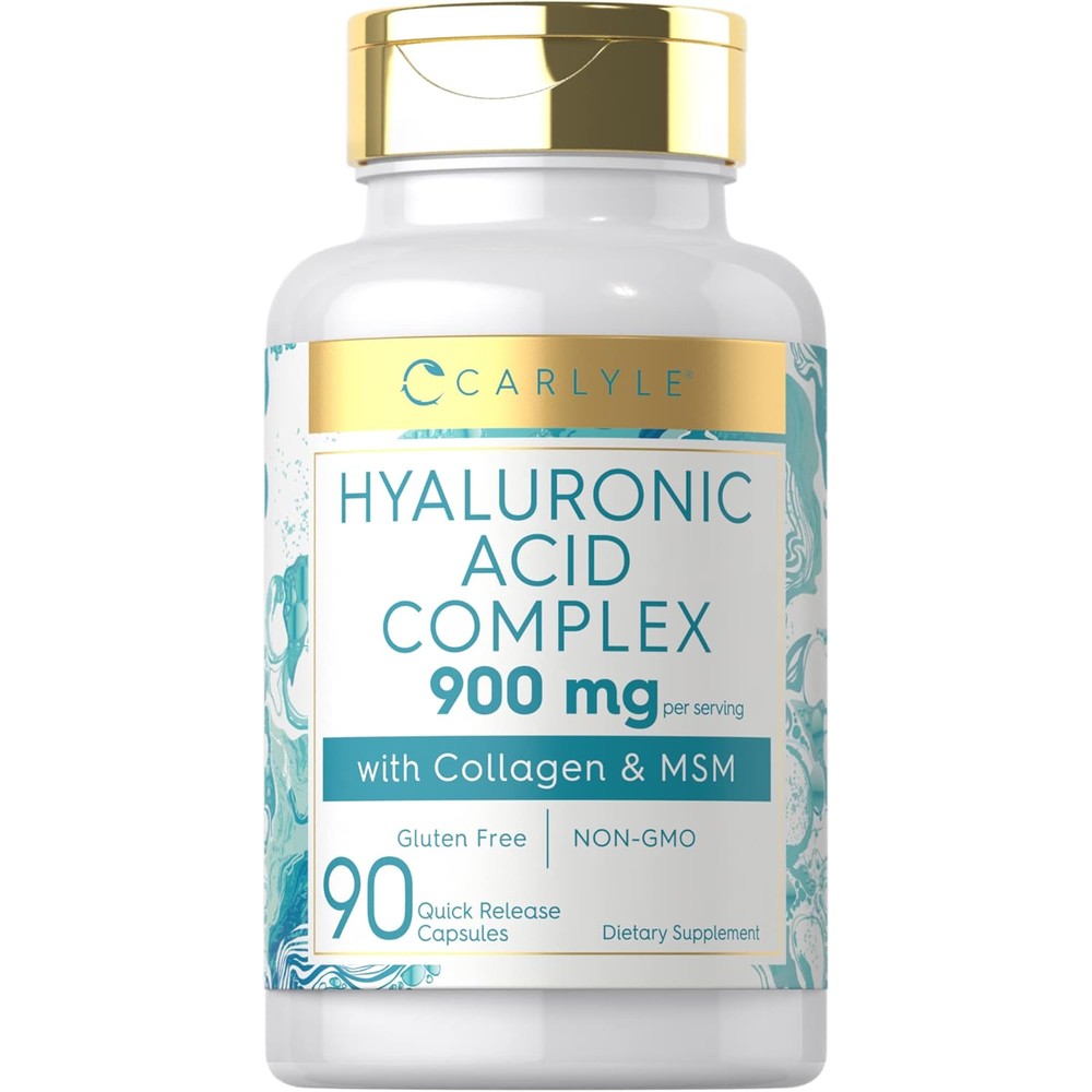Carlyle Hyaluronic Acid Complex 900mg 90 Capsules Front View