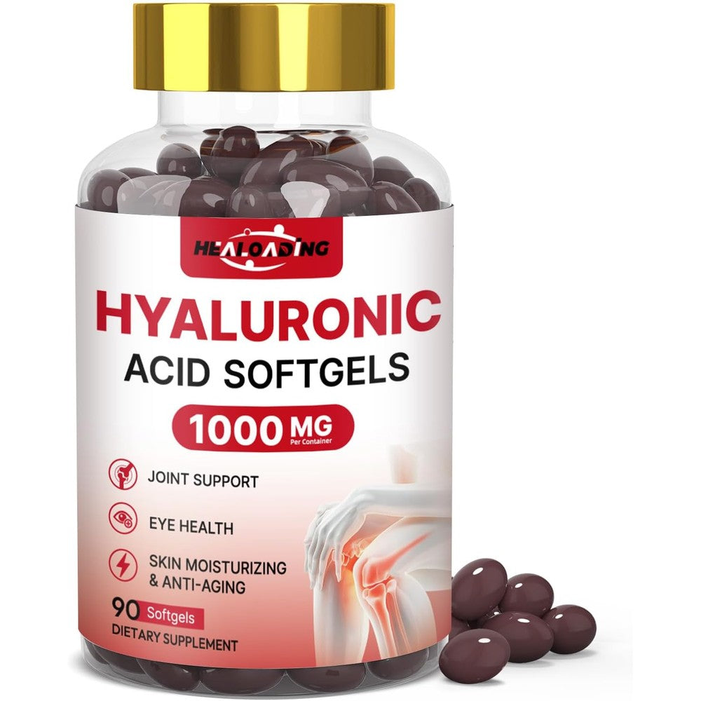 Healoading Hyaluronic Acid 1000mg Softgels Front View