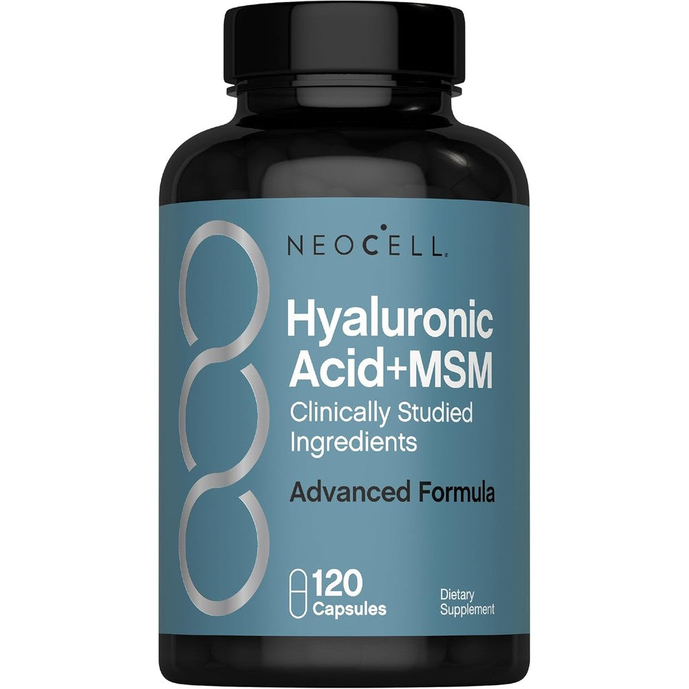 Neocell Hyaluronic Acid With Methylsulfonylmethane 120 Capsules Front View