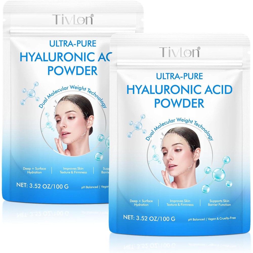 Flasture Hyaluronic Acid Powder 2 Pack Front View