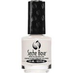 Seche Clear Base Coat front view bottle showing turquoise label on clear glass
