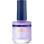 Blue Cross Yello Out bottle front view showing purple toner liquid