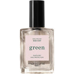 Manucurist Green Base Coat Nail Polish front view bottle showcasing the clear liquid formula.