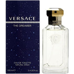 Versace The Dreamer for Men Eau de Toilette 100ml front view showing clear bottle with iconic design.
