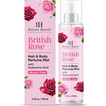 Botanic Hearth British Rose Hair Perfume and Body Mist spray bottle