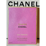 Chanel Chance Eau Fraiche Eau de Toilette 100ml clear round bottle front view with green liquid