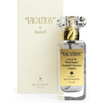 Vacation Sunscreen Eau de Toilette front view of the one fluid ounce square glass bottle