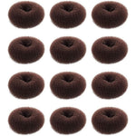 SQULIGT hair donut set dark brown small size crown shapers front view showcase