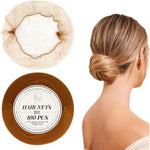 ICD invisible elastic nylon hair nets 100 count front packaging view