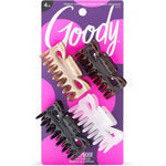 Goody SlideProof Classics Medium Claw Clips front view pack of four