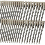 Mythos metal alligator hair clips front view for professional salon sectioning