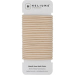 Cyndibands beige blonde elastic hair ties front view twenty-four pack premium hair accessories