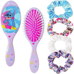 LUV HER Lilo and Stitch hairbrush and scrunchies five piece set front packaging view