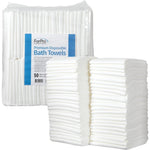 ForPro Professional Collection Premium Disposable Bath Towels front view packaging