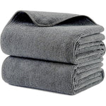 MICROFI microfiber hair drying salon towels front view showing gray fabric texture.
