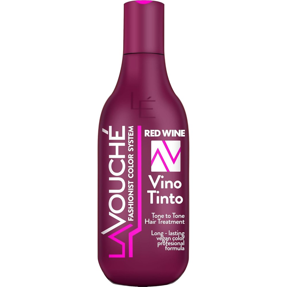Lavouché Red Wine Color Depositing Hair Treatment bottle front view for dyed hair