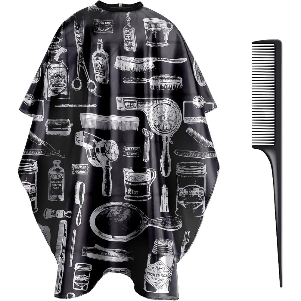 NICEMOVIC hair cutting cape professional salon gown front view