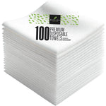 DAVELEN disposable large luxury towels 100 count front view packaging