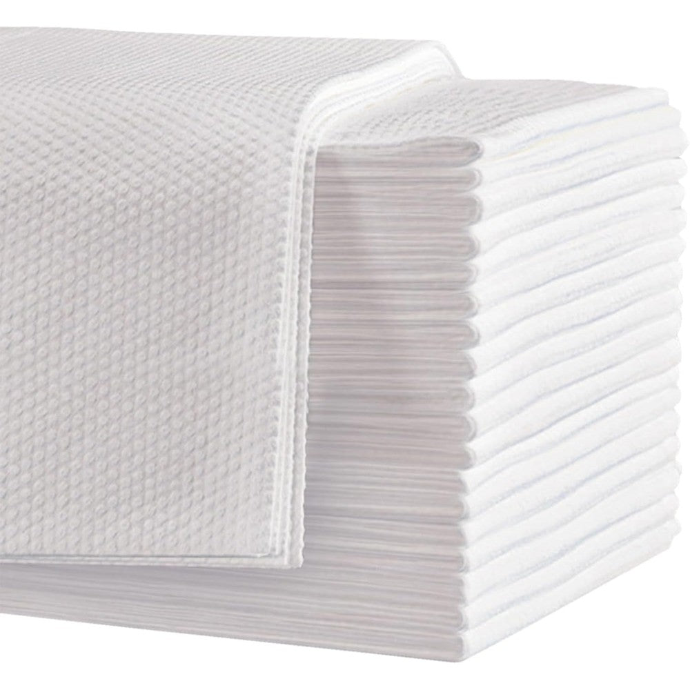 Biubumtu disposable bath hair towels fifty count pack front view salon spa essentials