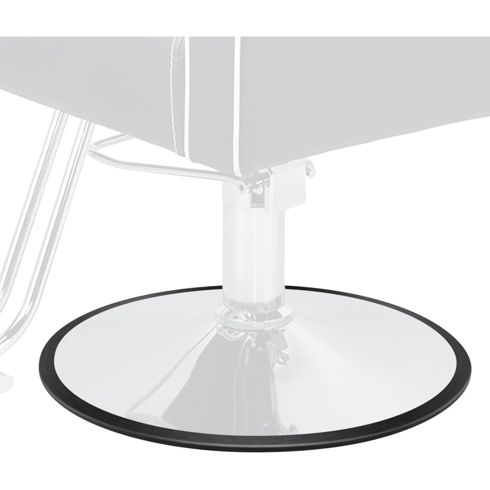 Noverlife salon chair hydraulic base rubber ring gasket front view on a chrome base styling chair
