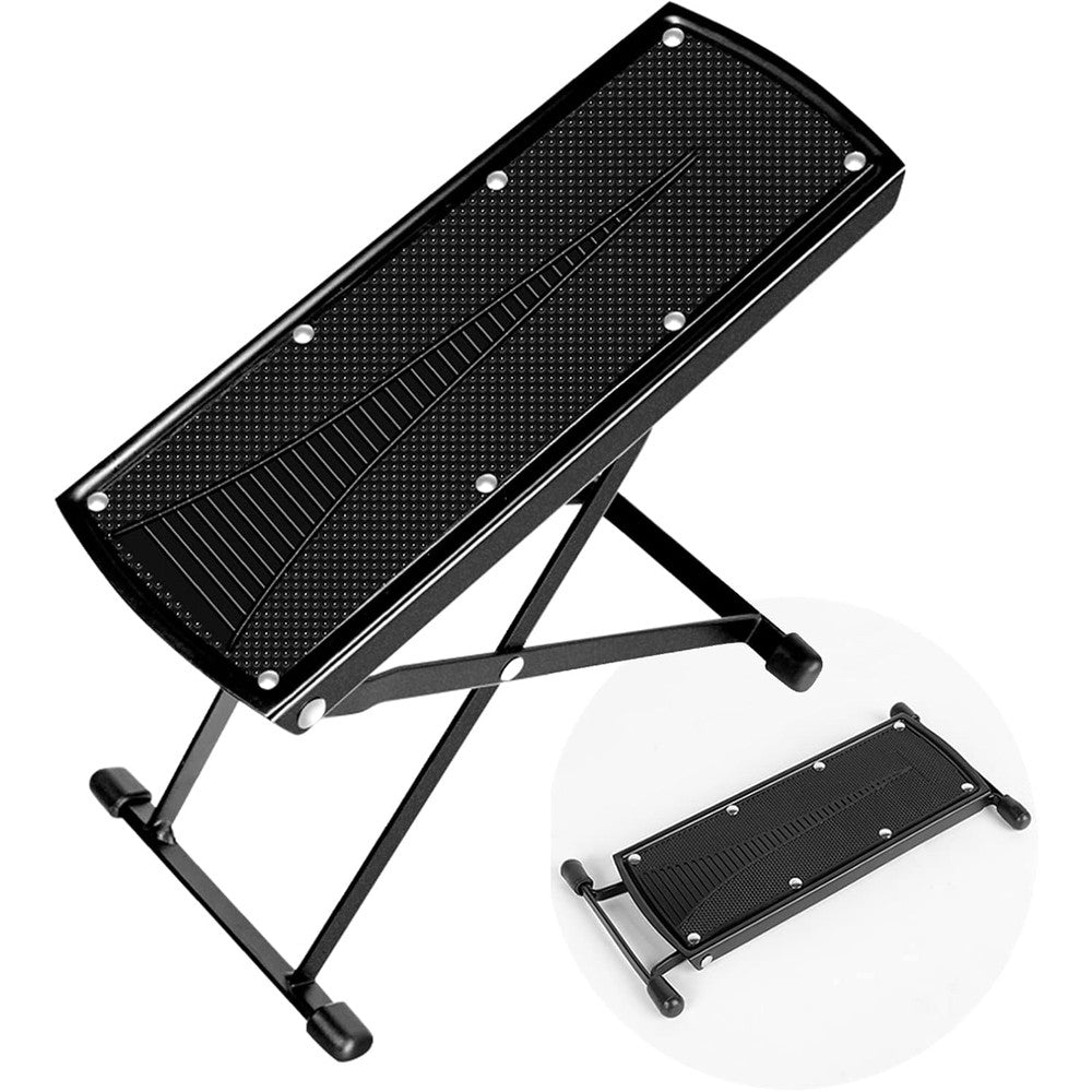 Lejesth Foldable 6-Position Height Adjustable Pedicure And Manicure Foot Rest With Non-Slip Rubber Surface For Comfortable Home Nail Care - Image 1