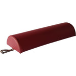 Master Massage 9 inch half round bolster burgundy front view