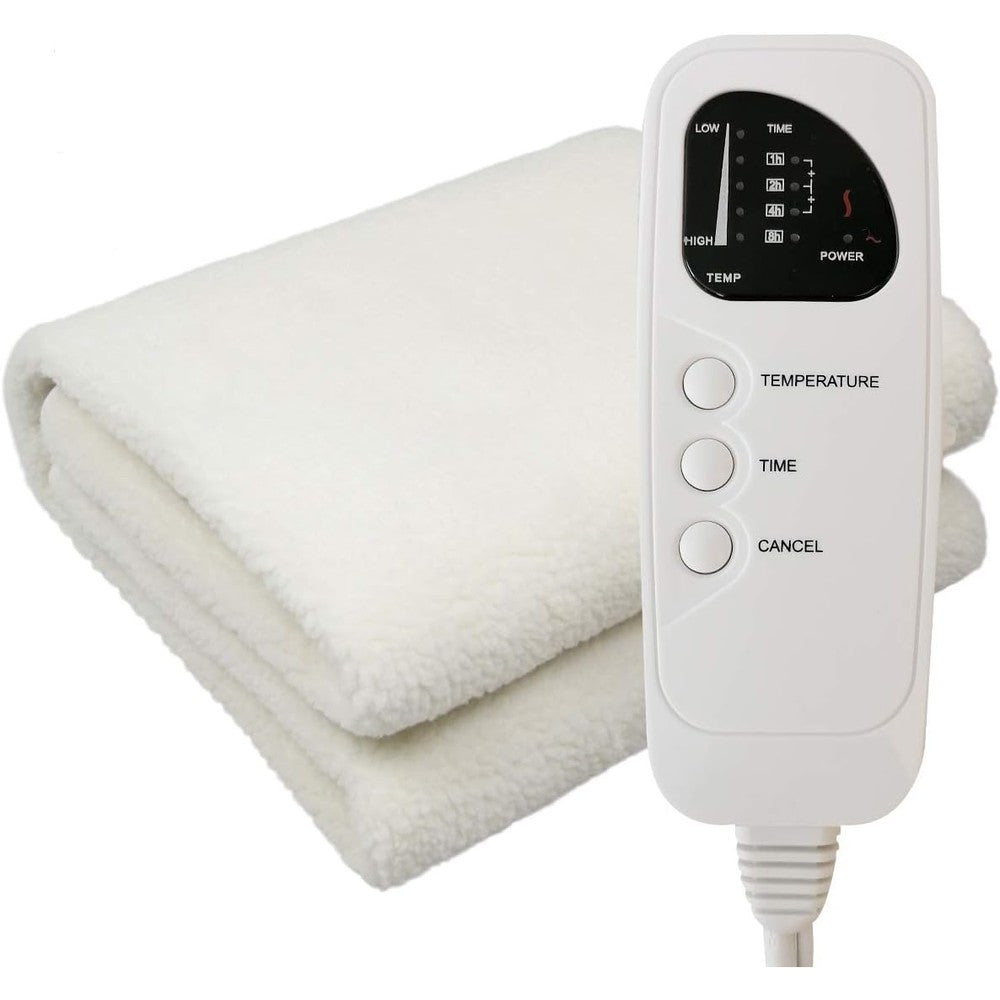 Aidencox deluxe ultra-thick fleece massage table warmer front view