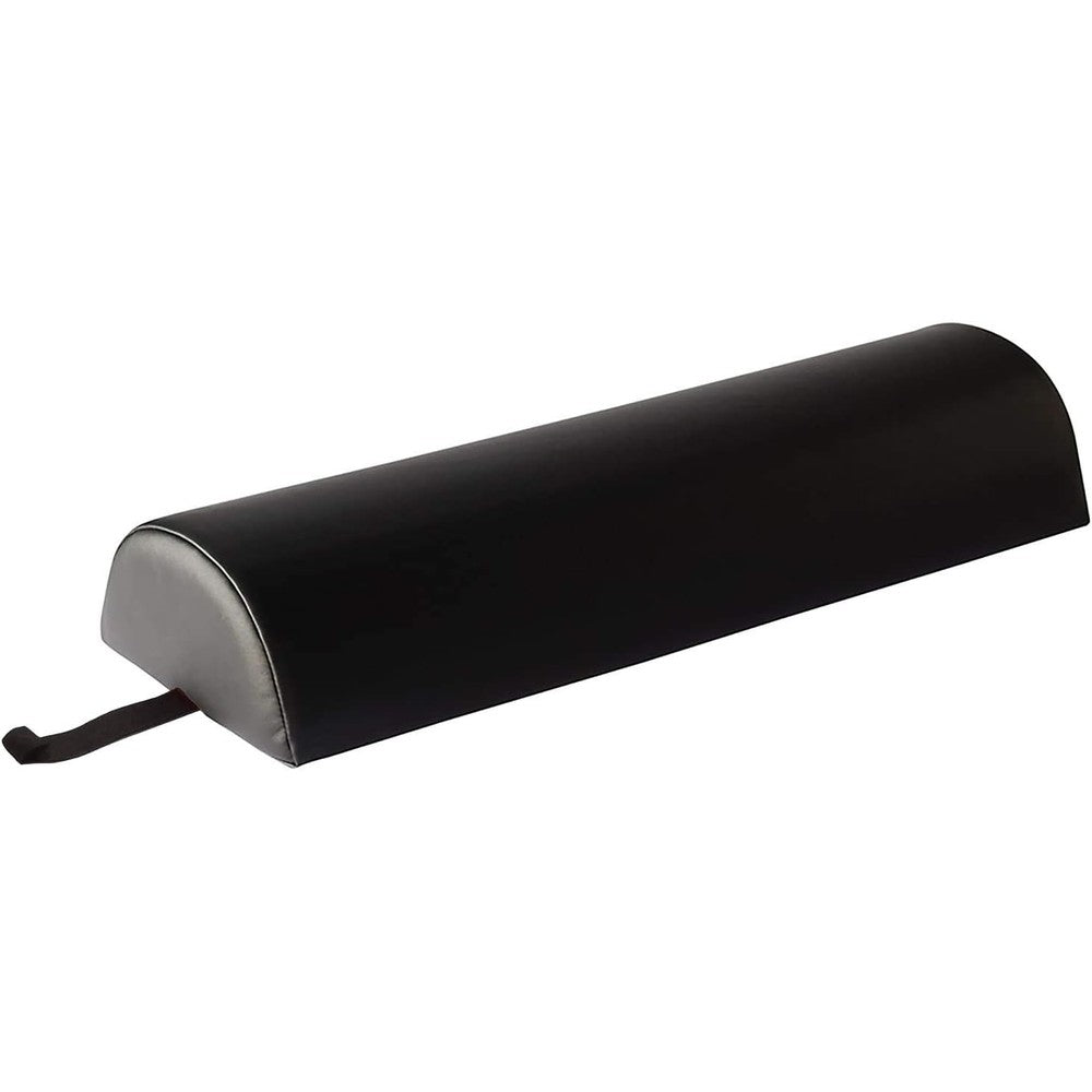 Therapist’s Choice 9 inch X-Large Half Round Massage Bolster in Black front view