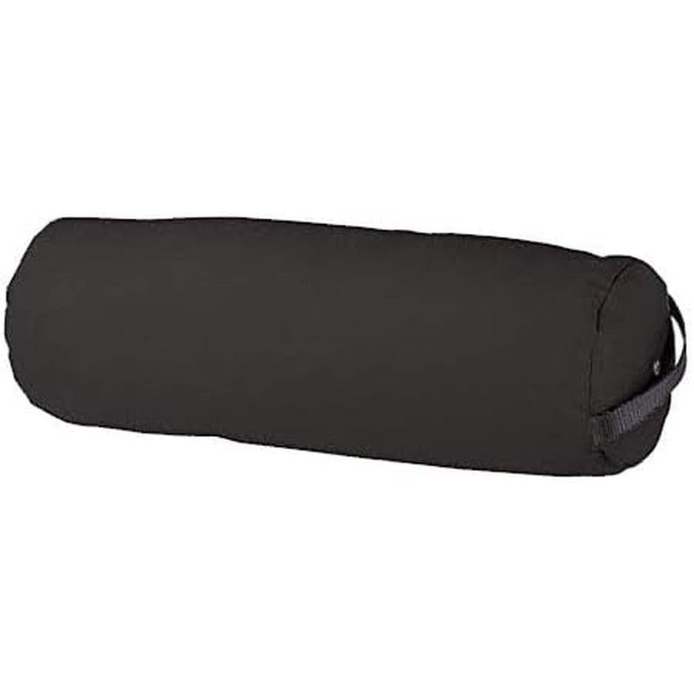 Therapist’s Choice full round fluffy bolster black front view for massage therapy