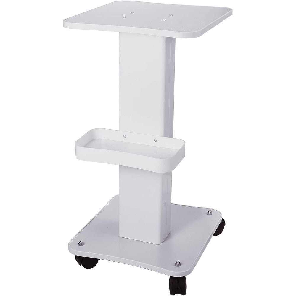 Esthetician Trolley Cart with Wheels, Aluminum Salon Spa Beauty Machine Trolley Stand, Load 135Lbs, 3 Tier Beautician Rolling Cart Esthetician Machine Mobile Handcart for Beauty Instrument Storage