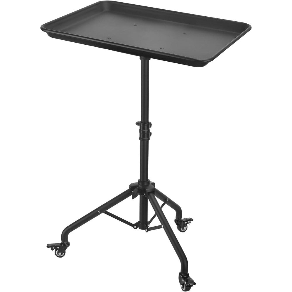 Salon Tray Cart Salon Rolling Tray, Tattoo Tray with Wheels Adjustable Height, Service Storage Tray Trolley for Beauty Clinic Spa