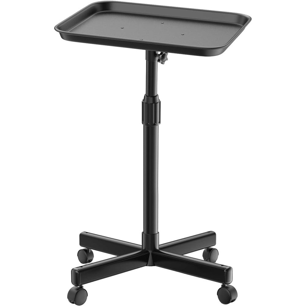 Salon Tray on Wheels,Premium Aluminum Tattoo Tray Rolling Tray with Adjustable Height,Salon Trolley Hairdresser Cart Suitable for Clinic,SPA,Dental