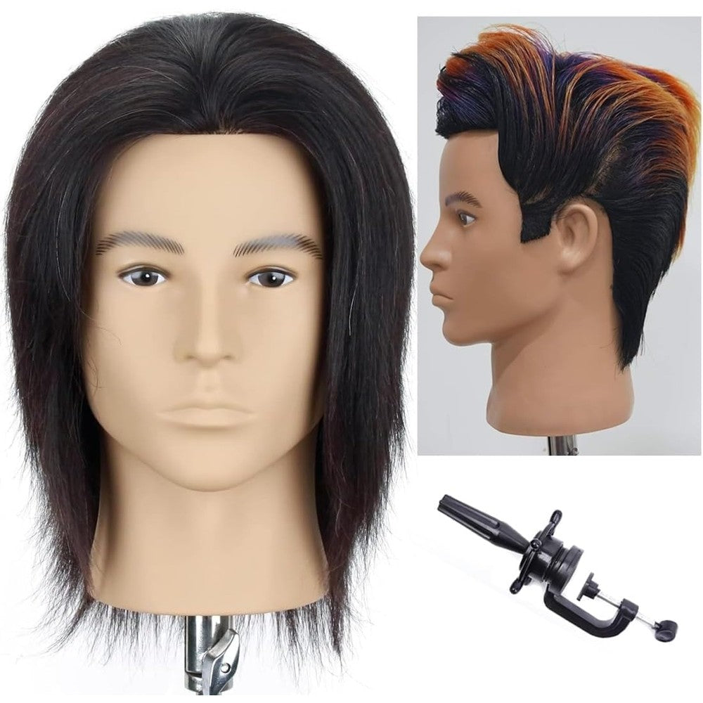HAIRWAY male mannequin head front view for professional barber training